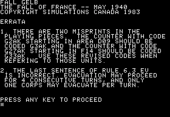 FALL GELB: THE FALL OF FRANCE screenshot1